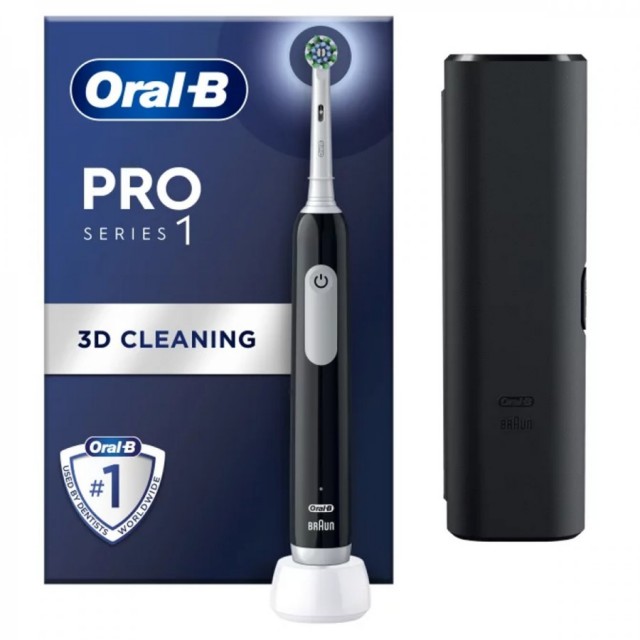 ORAL-B ELEKTRIČNA ČETKICA PRO 1 BLACK + TORBA